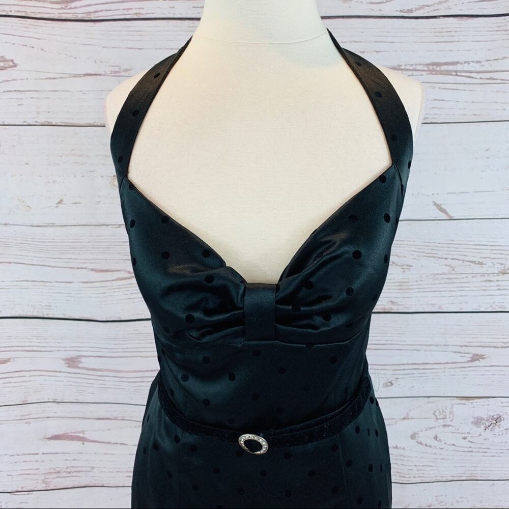 My Michelle little black dress polka dots halter - Picture 2 of 8